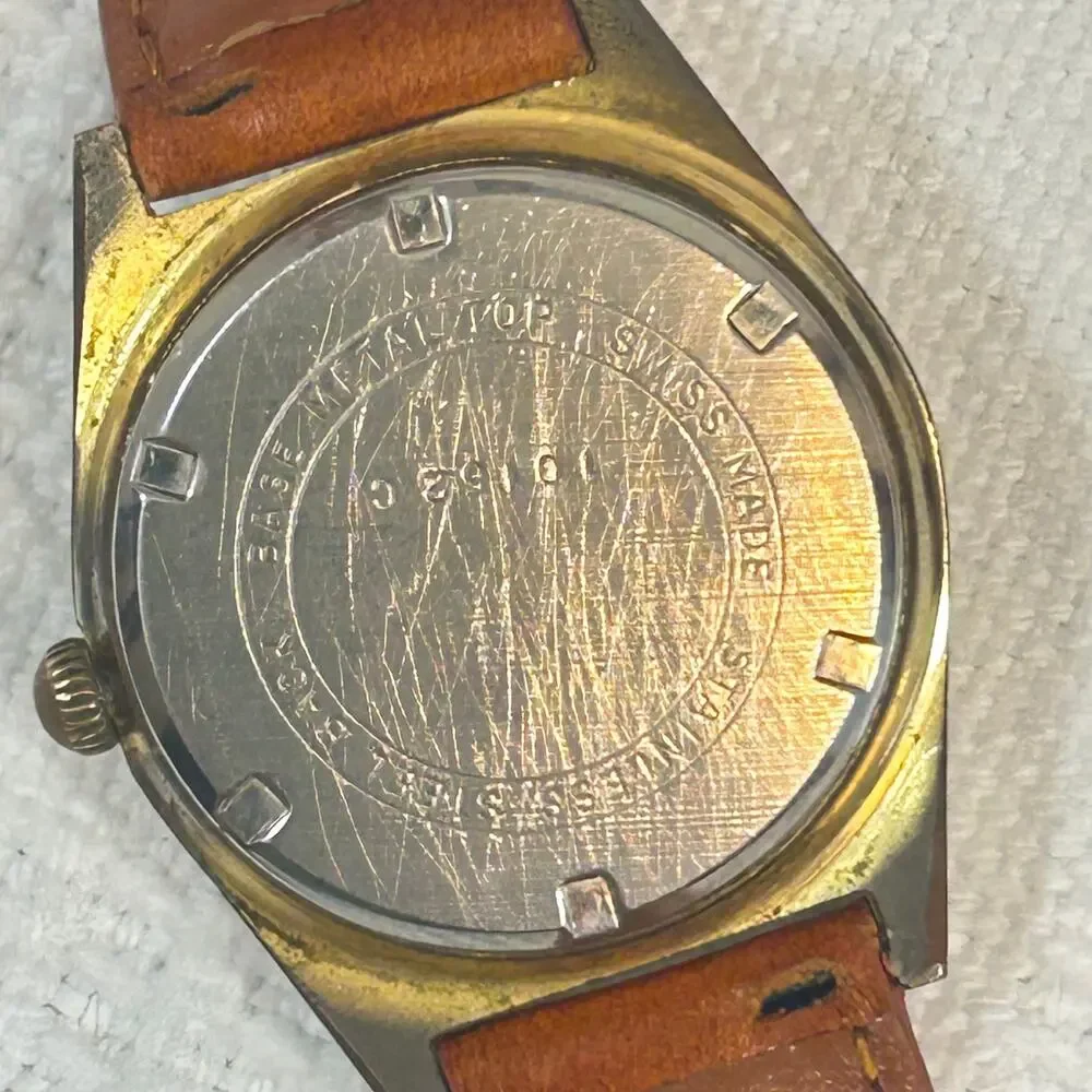 Parker De-Luxe 17 Jewel Watch For Parts or Repair See Pictures Swiss Made